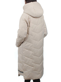 3066 BEIGE Пуховик зимний женский (80% пух, 20% перо)