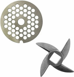 Цена за 2 шт. Набор для мясорубки: нож+мелкая решетка ID5051
