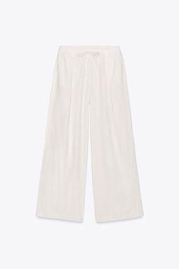 LINEN BLEND TROUSERS - Zara фото 22