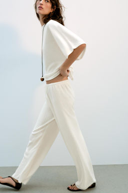 PANTAL?N R?STICO WIDE LEG / Crudo - Zara фото 4