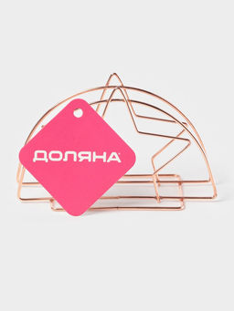 Цена за 2 шт. Салфетница Доляна Звезда, розовое золото  фото 5