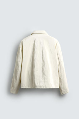 RELAXED FIT SHINY FINISH JACKET - Zara фото 9