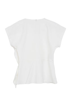 Ekru Dugum Detayl? Dokuma Bluz TWOAW25BZ00046