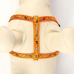 Комплект Собачки, поводок 120 х 1 см, ОГ 23-35 см, оранжевый - Пижон фото 5