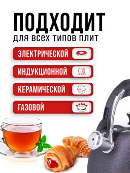 28968 Чайник 3 л нерж/сталь со свистком MB (х12) - Mayer&boch фото 8