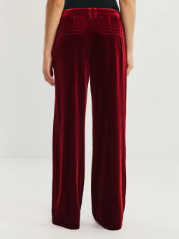 Прямые брюки из бархата / Zarina