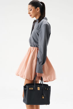 Юбка Annete А1413 баллон хлопок розовая  фото 14