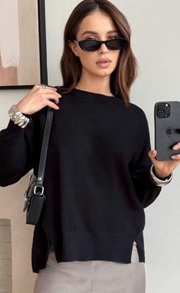 Джемпер F522-15120 black - Fine joyce фото 3