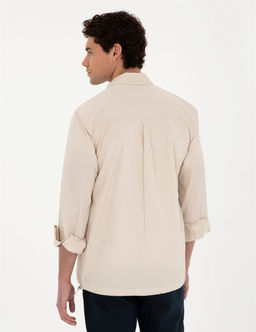 Bej Comfort Fit Uzun Kollu G_mlek - Pierre cardin фото 5
