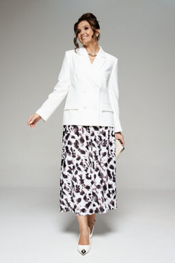 Костюм 6282 молочный+ анималистичный принт - Beautiful and free фото 6