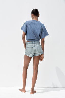 WASHED-EFFECT TEXT PLUSH SWEATSHIRT - Zara фото 18