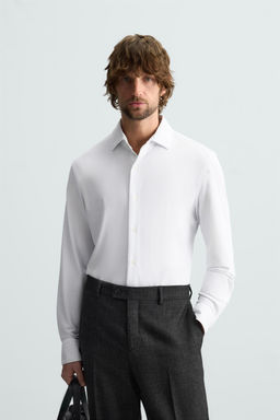 TEXTURED STRETCH SHIRT - Zara фото 31