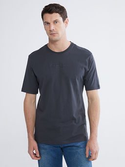 Bisiklet Yaka Nak??l? Erkek Ti??rt