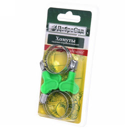 Цена за 3 шт. Хомут обжимной с барашком 32мм 4шт ДоброСад