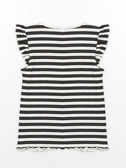 Bisiklet Yaka ?izgili Kolsuz K?z Bebek Atlet - Waikiki фото 2