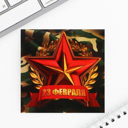 Цена за 20 шт. Блокнот 10?10 см, 16 листов С 23 февраля