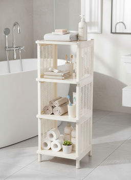 Полка напольная "Лайт" 4-х секцион. (бежевый) М7557