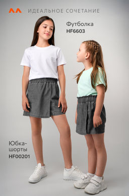 Джинсовая юбка-шорты для девочки Happyfox - Happy fox фото 12