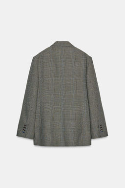 CHECK WOOL BLEND BLAZER ZW COLLECTION - Zara фото 7