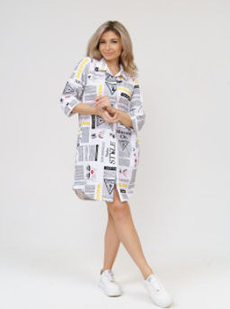 433 Халат "Газета"
