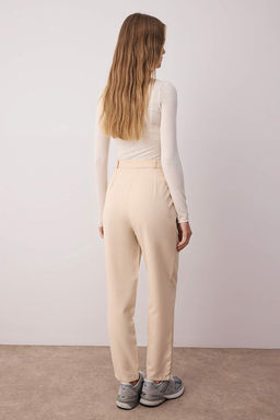 TRENDYOLMILLA Bej Cigarette Dokuma Kumas Pantolon TWOAW22PL0363 фото 4