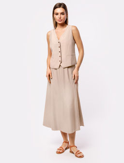 Юбка из плотного лиоцелла скроенная по косой