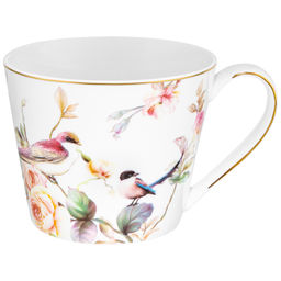 Кружка 420 мл 13,5*10,5*8,5 см "Певчие птички" NEW BONE CHINA, фарфор
