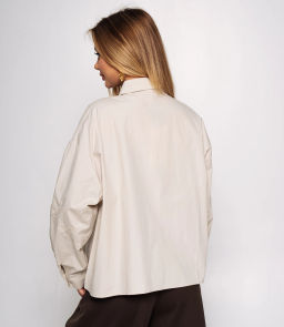 Рубашка #КТ2210 (3), бежево-серый - Dommod фото 3