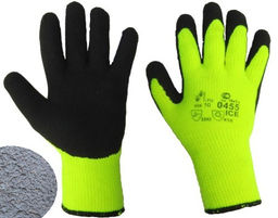 Перчатки утепл. вспенен. Салатово-черные, арт. 0336 (ЦЕНА ЗА ПАРУ!!!) В УПАКОВКЕ 10 ПАР