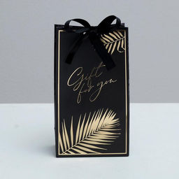 Пакет подарочный с лентой, упаковка, «Gift for you», 13×23×7 см