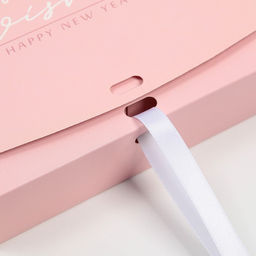 Коробка подарочная новогодняя складная двухсторонняя «Розовый новый год», 20×18×5 см