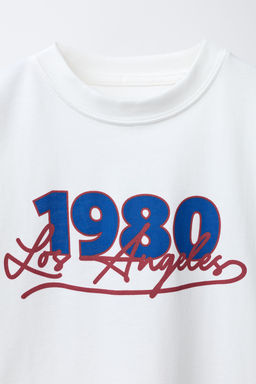 VARSITY SLOGAN T-SHIRT - Zara фото 3