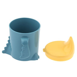 Lalababy Поильник детский пластмассовый Play with Me Hello, Dino! 270мл, 11х9,3х11,7см, синий колокольчик (Россия) - Домашняя мода фото 4