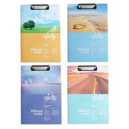 Планшет с прижимом формат А4 картон Путешествие, МИКС