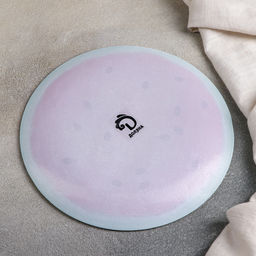 Тарелки Доляна Сладкий арбуз, 19 предметов: 6 десертных тарелок, 6 обеденных тарелок, 6 мисок, салатник, стекло, красный