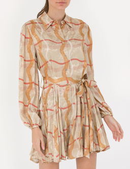 Bej Comfort Fit Dokuma Elbise - Pierre cardin фото 6