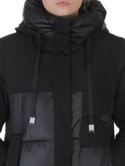 A81 BLACK Пальто зимнее женское (200 гр. холлофайбер)