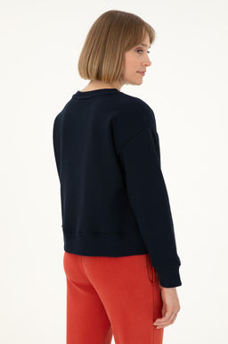 Женский темно-синий свитшот Неожиданная скидка в корзине - U.s. polo assn фото 5