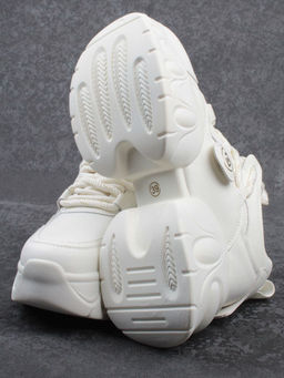 03-9E-1 LT. BEIGE Кроссовки женские (натуральная кожа, искусственная кожа) - Фабричный китай фото 17