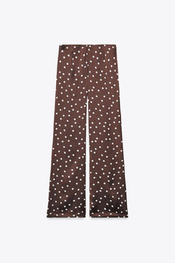 HIGH-WAIST SATIN TROUSERS - Zara фото 5