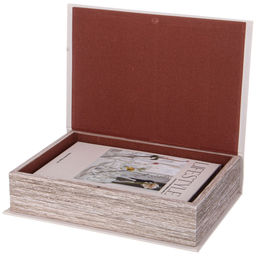 НАБОР ШКАТУЛОК-КНИЖЕК ИЗ 2-Х ШТ. 30Х21Х7/24Х16Х5 СМ - Lefard фото 3