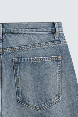 JEANS SLIM CROPPED FIT / Azul medio - Zara фото 8