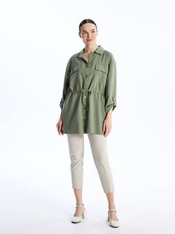 D?z Uzun Kollu Kad?n G?mlek Tunik