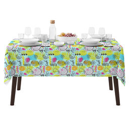 Скатерть 145х145см Фреш Фуд, длина стола до 110см, на 4 персоны, рогожка, хлопок Комфорт 171г/м2, упаковка классическая 28х41см, Домашняя мода (Россия)  фото 3