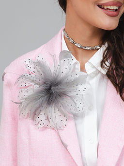 авторская Брошь с натуральным перьям премиального качества - Sahar art lab фото 5