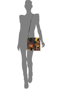 Сумка с аппликацией ДС-144-140 мокко - Protege фото 4