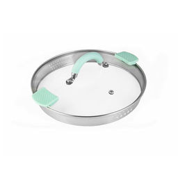 LR02-543 Кастрюля LARA (нерж) MINT 22x12см, 4,4л, носик, индукционное дно, крышка с бортом  фото 6