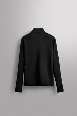 SUDADERA CUELLO CREMALLERA POLARTEC  / Negro - Zara фото 8