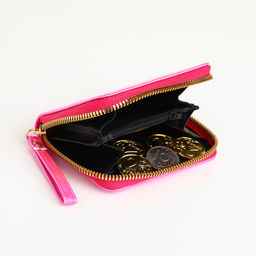 Кошелёк на молнии «Глянец», розовый