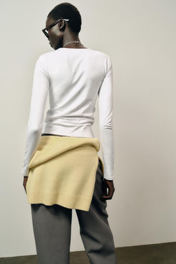 BASIC COTTON T-SHIRT - Zara фото 5